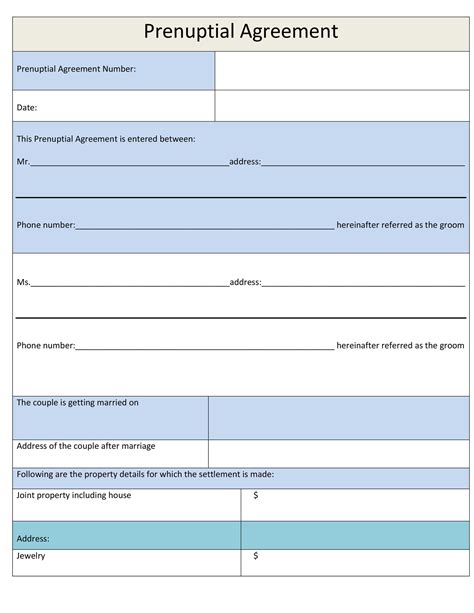 Prenup Forms