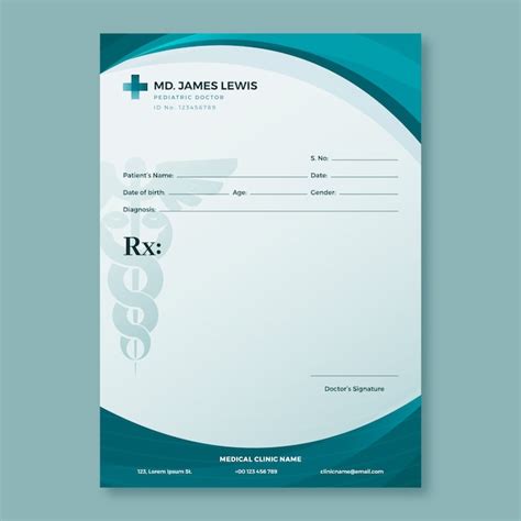 Prescription Template Designs