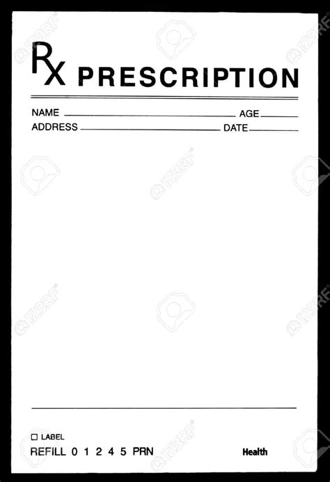 Description of Prescription Template Example