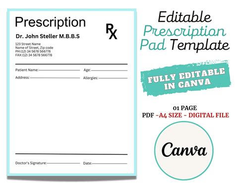 Prescription Template Ideas