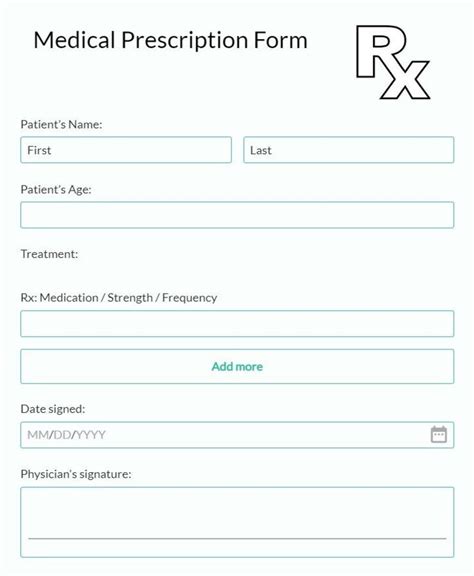 Description of Prescription Template Software