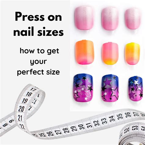 press-on nail sizes