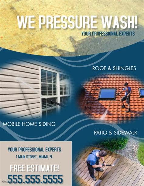 Pressure Washing Template for Patios