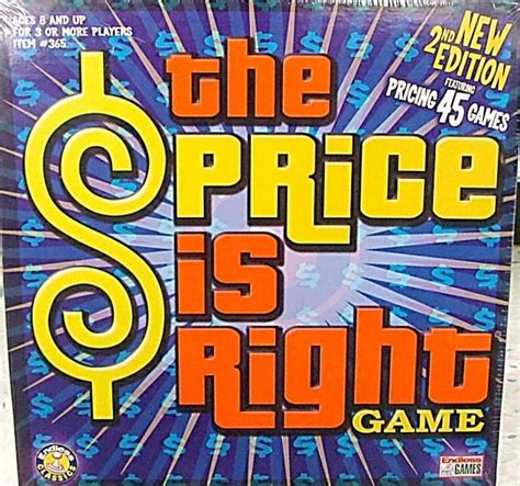 Price Is Right Game Board