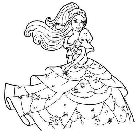 Princess Barbie Coloring