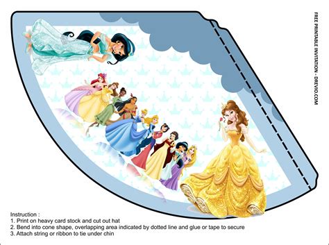 Princess Birthday Hat Template