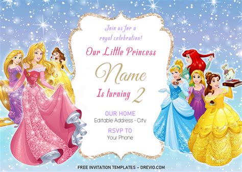 Princess Invitation Design Elements