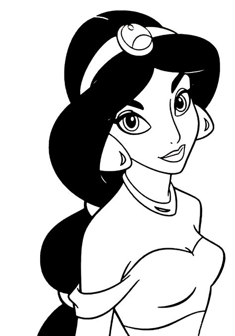 Princess Jasmine Coloring Page