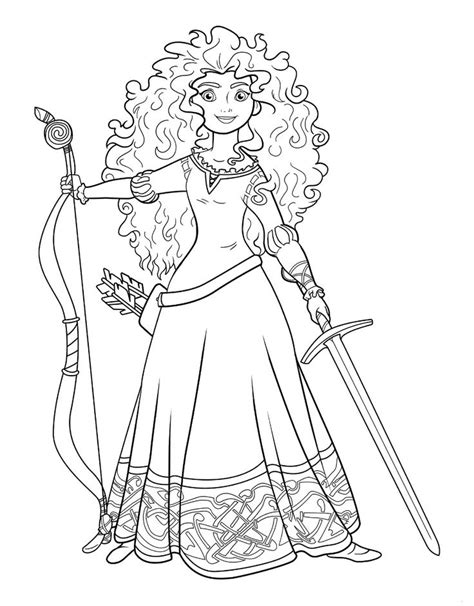 Princess Merida Coloring Page