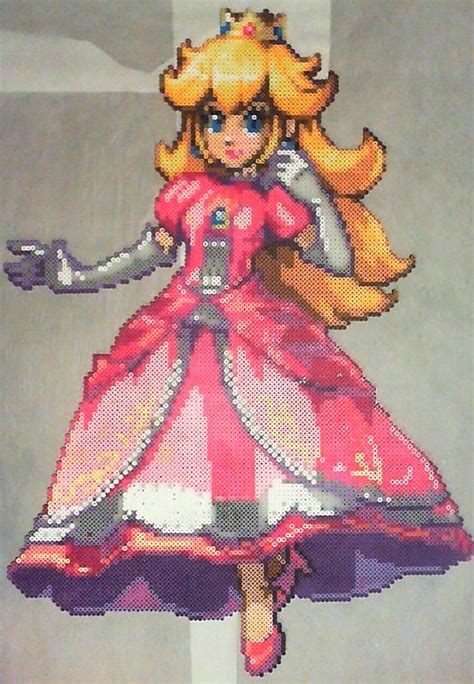 Princess Peach Perler Pattern