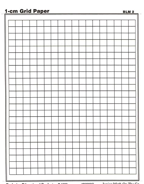 Printable 1 Cm Grid Paper Template