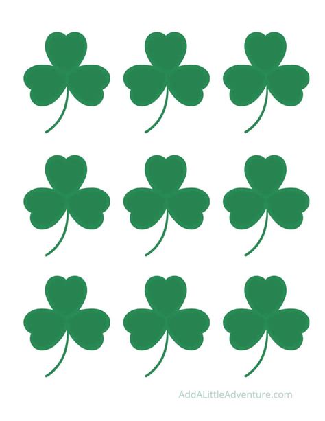 Printable 4 Leaf Clover Template for Crafts