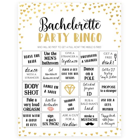 Printable Bachelorette Party Games