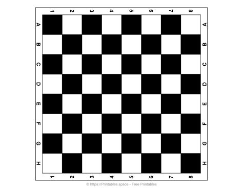 Printable Chess Boards