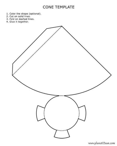 Printable cone patterns