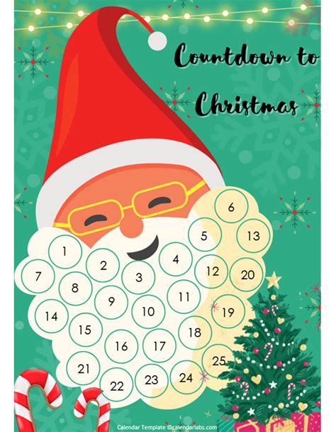 Using a Countdown Calendar Template