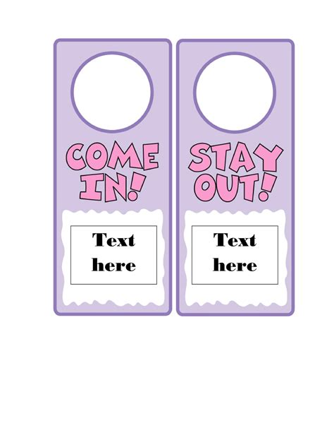 Description of Printable Door Hangers