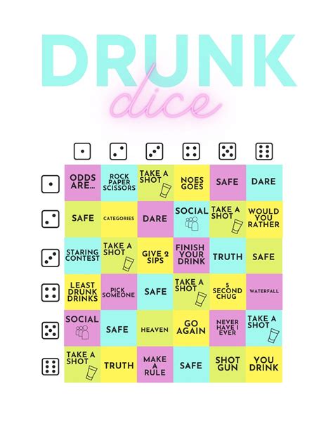 Printable Drinking Games 1