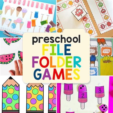 Printable File Folder Games Image