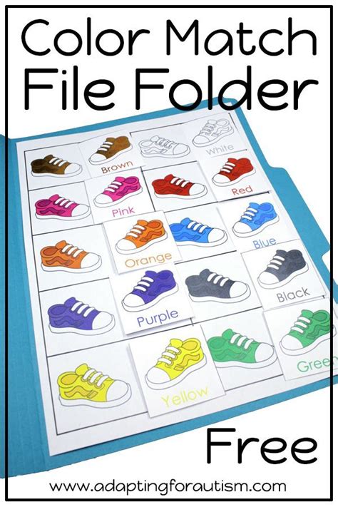 Printable File Folder Games for Special Needs Image