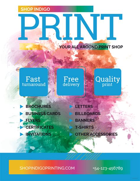 Printable flyer template