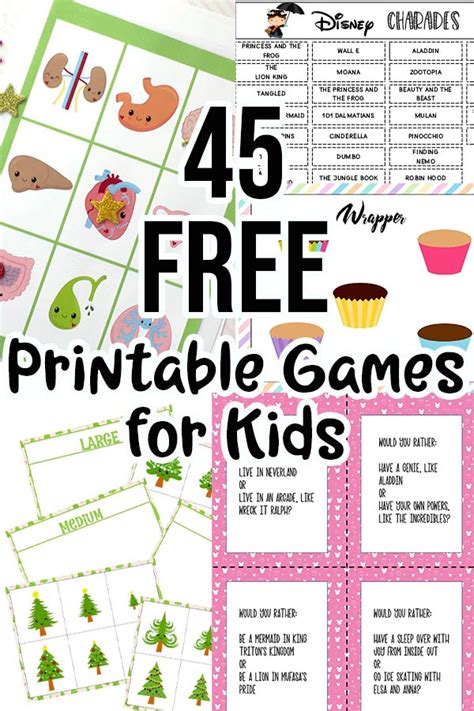 Printable Games