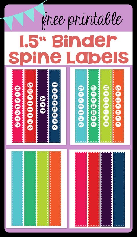 Printable Labels for File Folders