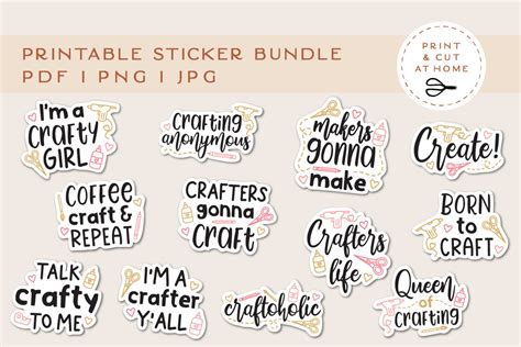 Printable Labels Stickers for Crafting