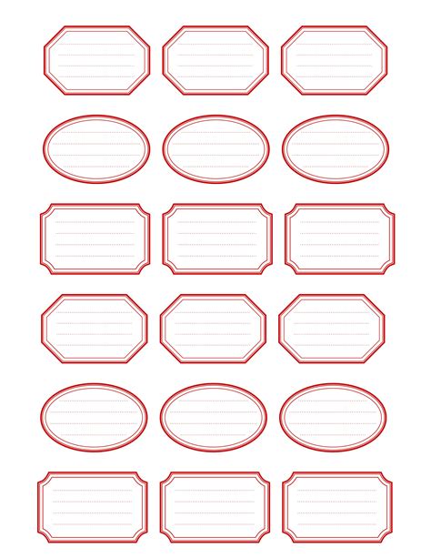 Printable Labels Template