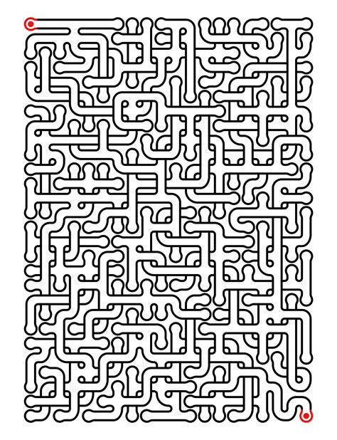 Printable mazes