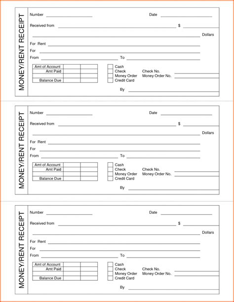 Description of Printable Money Order Template