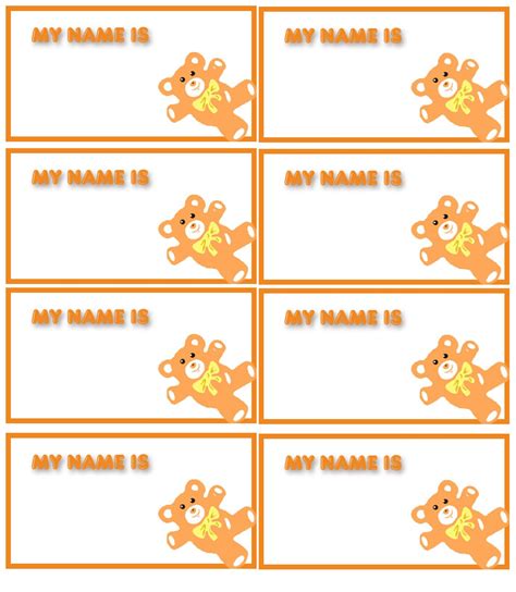 Printable Name Tag Templates