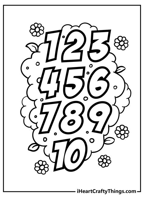 Printable numbers for education