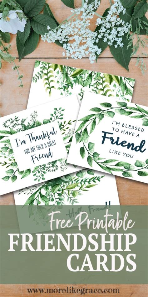 Printable Pals Cards Friendship