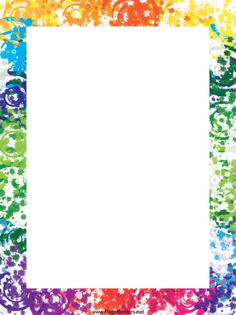 Printable Paper with Borders 1