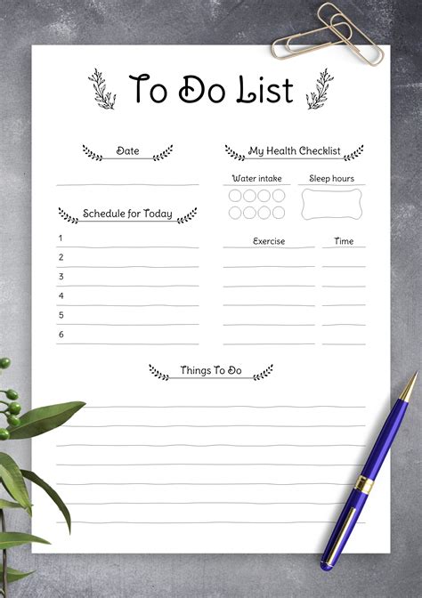 Printable PDF Template