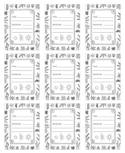 Printable Plant Label Template Examples