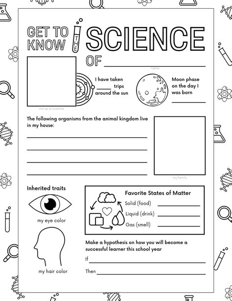 Printable science worksheets for middle school