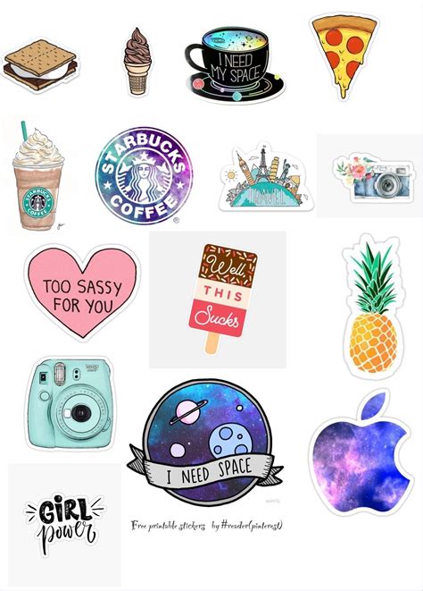 Printable Stickers for Personal Use