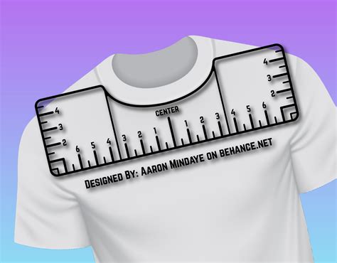 Printable T Shirt Alignment Tool