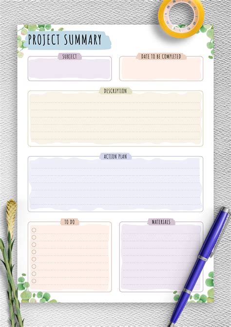 Printable Templates for Planning