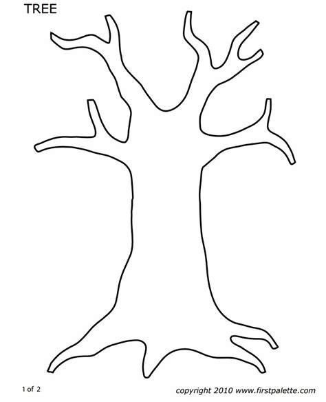 Printable Tree Trunk Templates