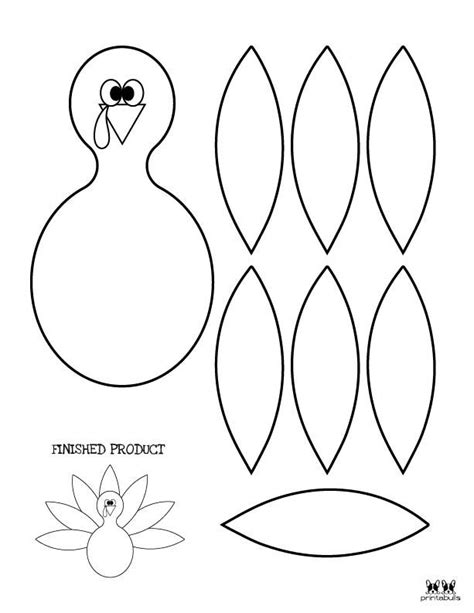 Printable Turkey Templates for Crafts