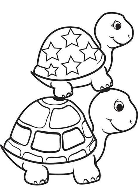 Printable turtle coloring pages