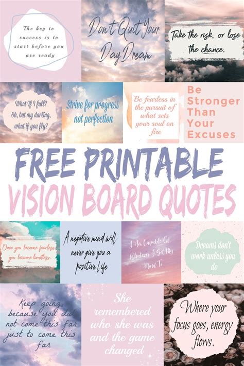 Printable Vision Board Quotes