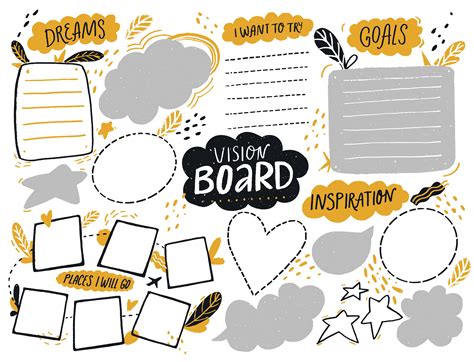 Printable vision board example