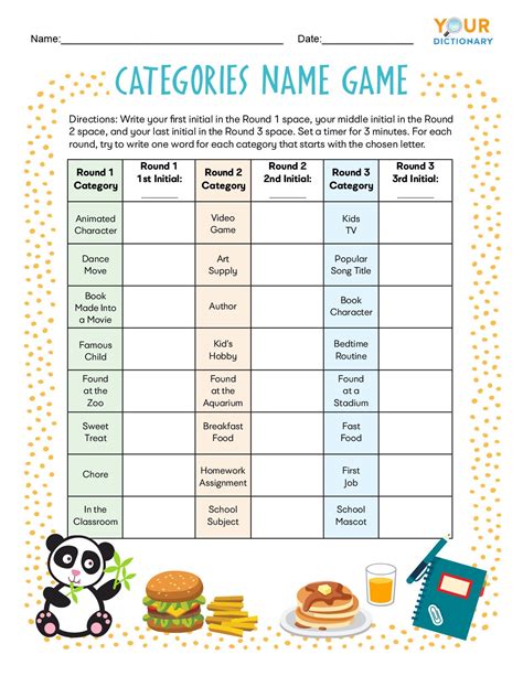 Printable Word Games