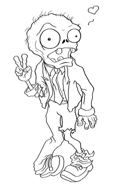 Printable zombie coloring pages for fun