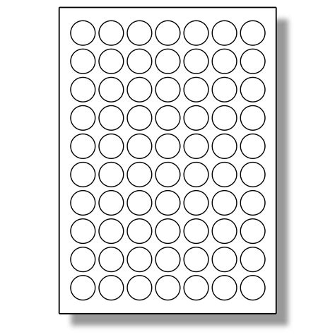 Printing circle labels