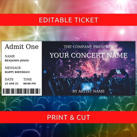 Printing and Distributing Concert Tickets